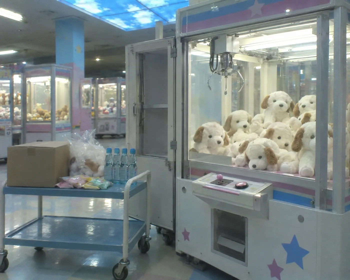 スタッフが撮影したゲームセンターの写真