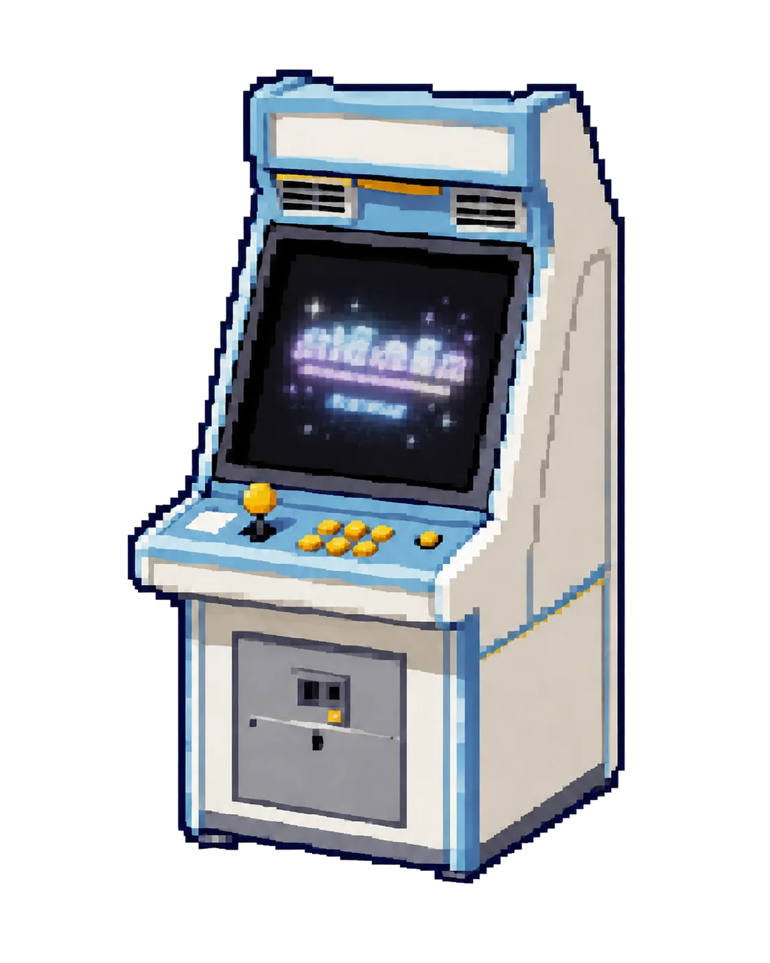 一瞬点灯したゲーム筐体