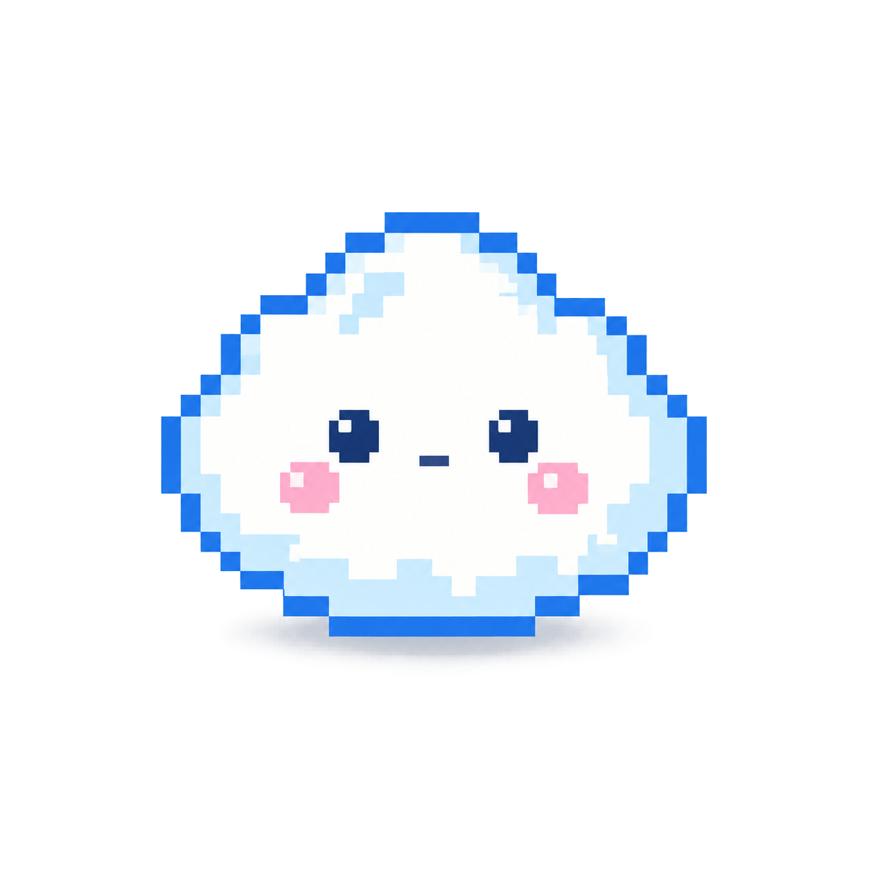 白い雲のキャラクター